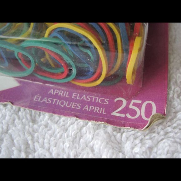 250 Goody April Colored Rubber Band Hair Elastics Ouchless No Metal Small 2009 - Picture 2 of 5